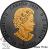 Canada: 2020 $20 Black and Gold: The Canadian Horse 1 oz. Pure Silver Gold-Plated Coin