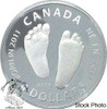 Canada: 2011 $4 Born in 2011 Baby Feet Silver Coin