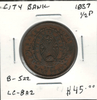 City Bank: 1837 Halfpenny LC-8A2 Lot#2