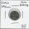 German States: Silesia: 1670 3 Pfennig