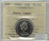 Canada: 1969 25 Cent Heavy Cameo ICCS PL66