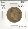 French Togo: 1924 2 Francs