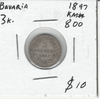 German States: Bavaria: 1847 3 Kreuzer