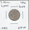 South Africa: 1896 6 Pence