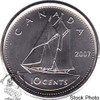 Canada: 2007 10 Cent Logo Straight 7 Proof Like