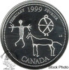 Canada: 1999 25 Cent February Sterling Silver Proof in 2x2