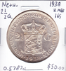 Netherlands: 1938 Silver 2 1/2 Gulden #2