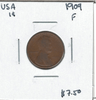 United States: 1909 Small Cent F12 Lot#3