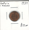 Latvia: 1937 1 Santims