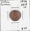 Latvia: 1939 1 Santims