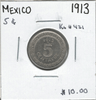 Mexico: 1913 5 Centavos