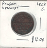 German States: Prussia: 1868 3 Pfennige