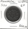 Lower Canada: Montreal: Un Sou Bouquet  EF LC-29E1