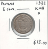 Panama: 1932 5 Centesimos