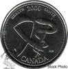 Canada: 2000 25 Cent April Health Proof Like