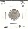 Switzerland: 1932 1/2 Franken