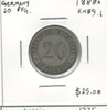 Germany: 1888A 20 Pfennig Lot#2