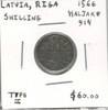 Latvia: Riga: 1566 Shilling Type II
