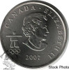 Canada: 2007 25 Cent Alpine Skiing BU