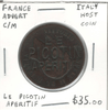 France: Advert Counter-Mark Le Picotin Aperitif on Italy Host Coin