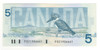 Canada: 1986 $5 Bank Of Canada Banknote BC-56b Lot#2
