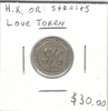 Hong Kong Or Straits Settlements Love Token "GH"