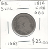 Great Britain: 1816 Silver Shilling KM#666