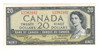 Canada: 1954 $20 Bank Of Canada Banknote F/W Lot#3