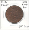 Great Britain: 1918 Penny