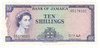 Jamaica: 1964 10 Shillings Banknote