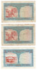 Indochina: No Date Piastre Banknote Collection Lot (3 Pieces)