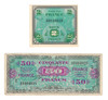 France: 1944 Allied Banknote Collection Lot (2 Pieces)