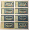 Germany: 1910 100 Mark Banknote Collection Lot (8 Pieces)