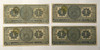 Mexico: 1916 1 Peso Banknote Collection Lot (4 Pieces)