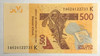 West Africa: 2012 500 Francs Banknote