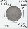 Mexico: 1807 2 Reals