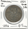 Portugal: 1954 10 Escudos