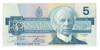 Canada: 1986 $5  Bank  Of Canada  Banknote BC-56a