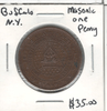 Buffalo, N.Y. Buffalo Chapter Masonic Penny