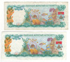 Bahamas: 1968 Dollar 2 Piece Lot