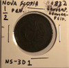 Nova Scotia: 1832 1/2 Penny NS-3D1 Contemporary Counterfeit