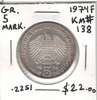 Germany: 1974F 5 Mark