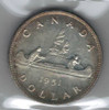 Canada: 1951 Silver Dollar Arnprior ICCS MS64