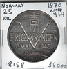 Norway: 1945-1970 25 Kroner 25th Anniversary of Liberation Commemorative