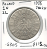 Poland: 1935 10 Zlotych