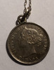 Canada: 10 Cents Victoria Love Token on Chain, Letters "J.B."