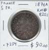 France: 1876A 5 Francs