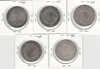 Great Britain: 1/2 Crown George III Lot of 5 Pcs