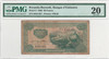 Rwanda-Burundi: 1960 20 Francs Banknote with Crocodile PMG VF20