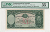 Australia: 1942 1 Pound Banknote PMG VF35